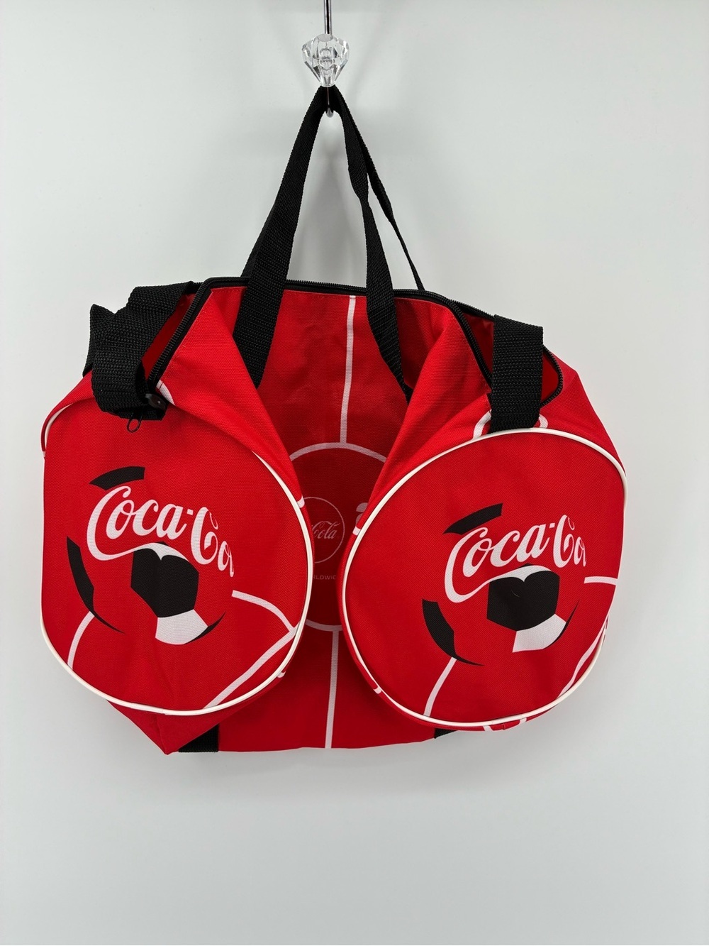 Coca-Cola FIFA Soccer Red Sports Duffle Bag